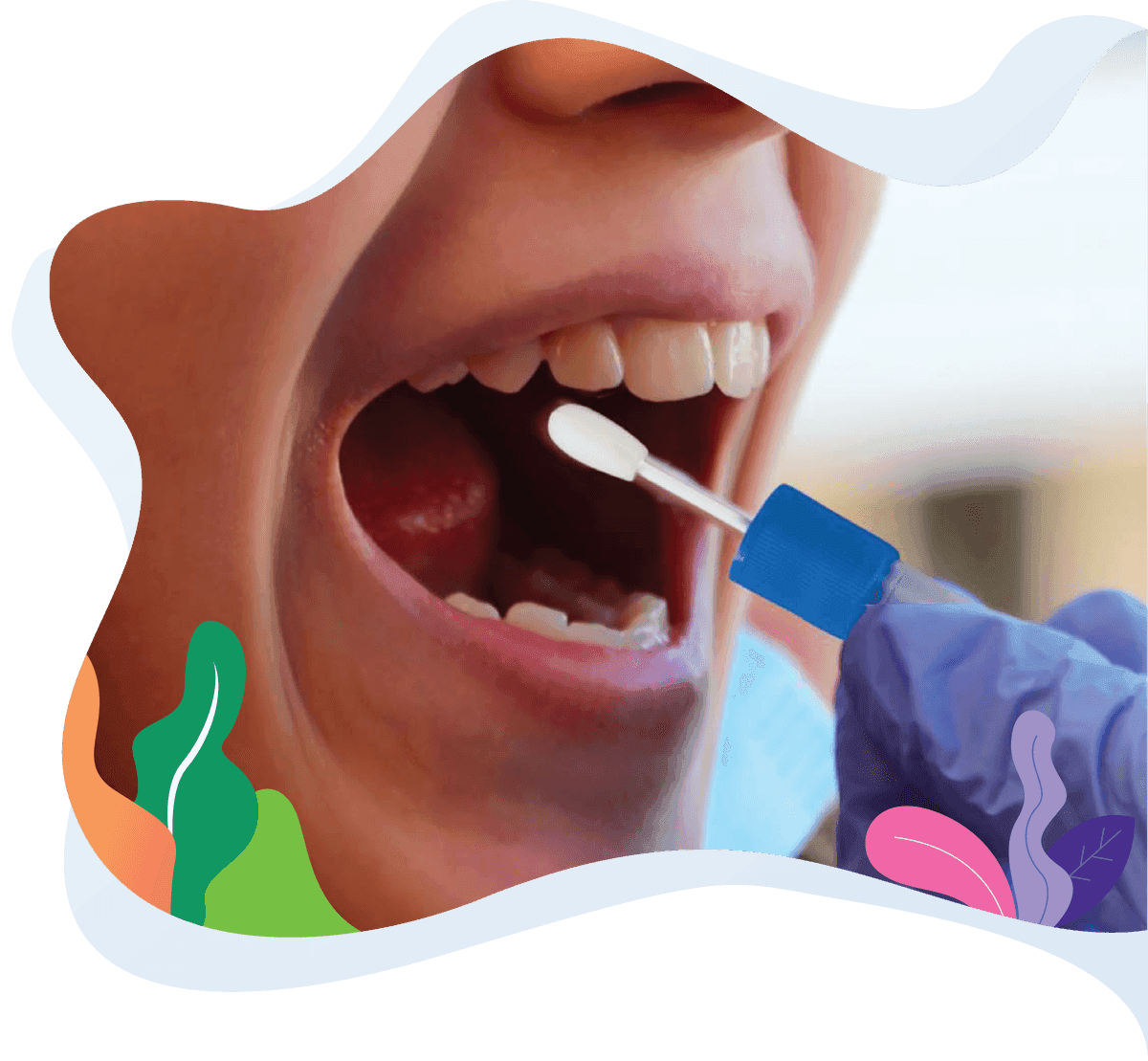 As simple as a saliva swab